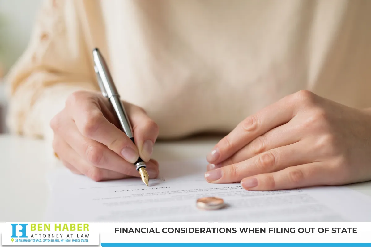 Financial Considerations When Filing Out of State