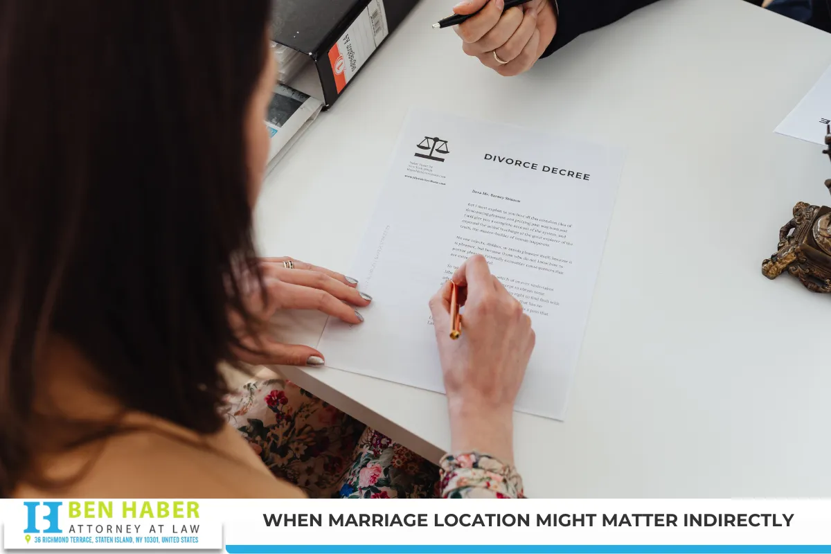 When Marriage Location Might Matter Indirectly