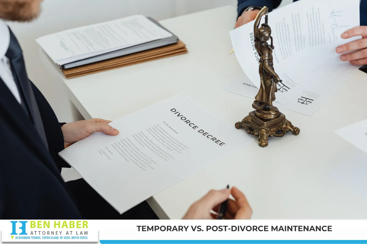 Temporary vs. Post-Divorce Maintenance