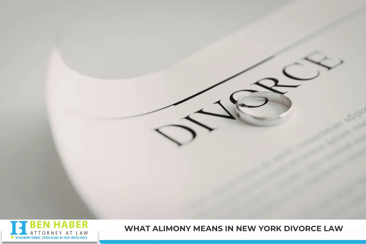 What Alimony Means in New York Divorce Law