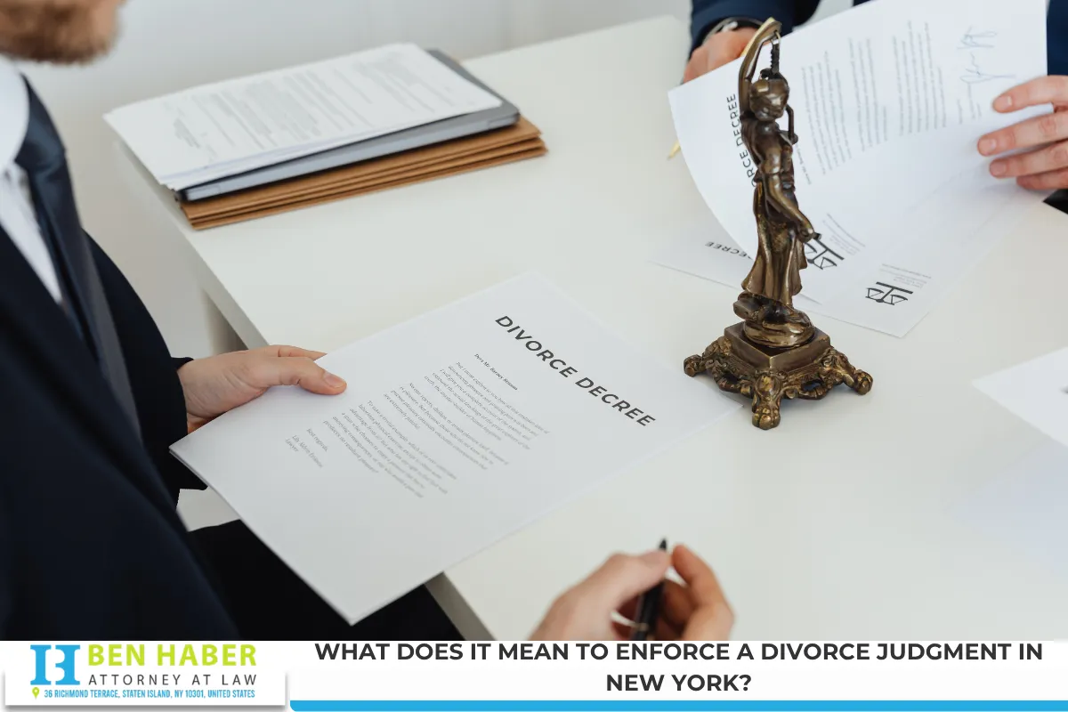 What Does It Mean to Enforce a Divorce Judgment in New York