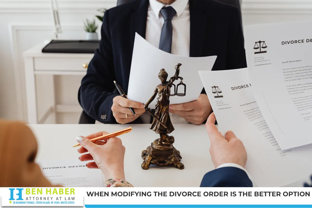 When Modifying the Divorce Order Is the Better Option